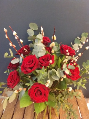 Valentine Luxurious  Red Rose Bouquet